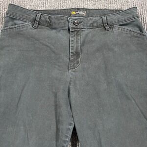 Lee Pants Women 12P Black Relaxed Fit Straight Leg Mid‎ Rise Casual